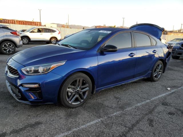 3KPF34AD3ME388445 - 2021 KIA FORTE GT LINE BLUE photo 1