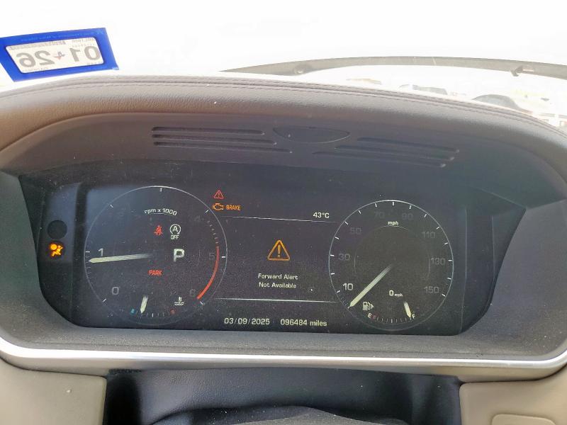 SALGS2KF1GA297623 - 2016 LAND ROVER RANGE ROVE HSE WHITE photo 9