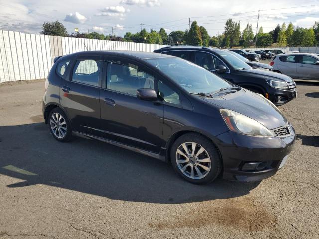 JHMGE8H52DC041375 - 2013 HONDA FIT SPORT PURPLE photo 4