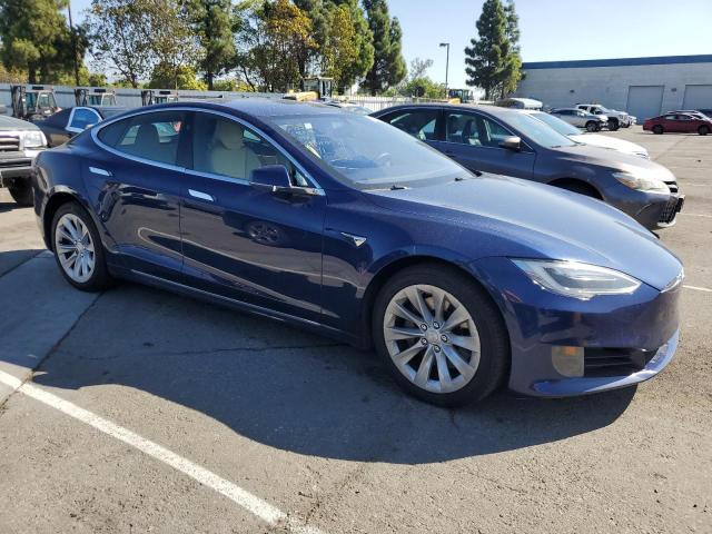 5YJSA1E17HF185576 - 2017 TESLA MODEL S BLUE photo 4