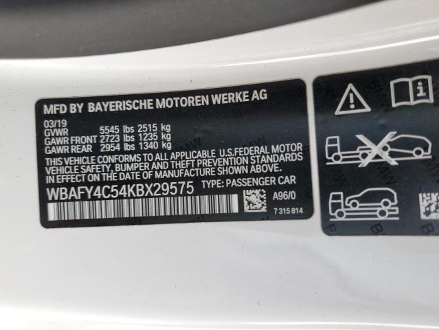 WBAFY4C54KBX29575 - 2019 BMW M850XI Beyaz fotoğraf 12