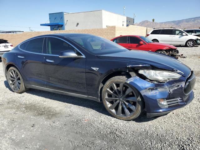 5YJSA1DP1DFP13998 - 2013 TESLA MODEL S Կապույտ լուսանկար 4