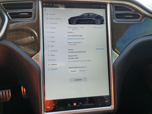5YJSA1DP1DFP13998 - 2013 TESLA MODEL S Կապույտ լուսանկար 9