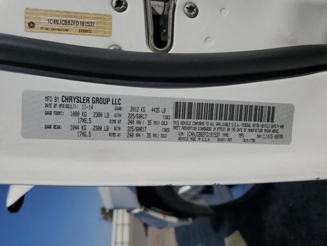 1C4NJCBB2FD191537 - 2015 JEEP COMPASS SPORT WHITE photo 12