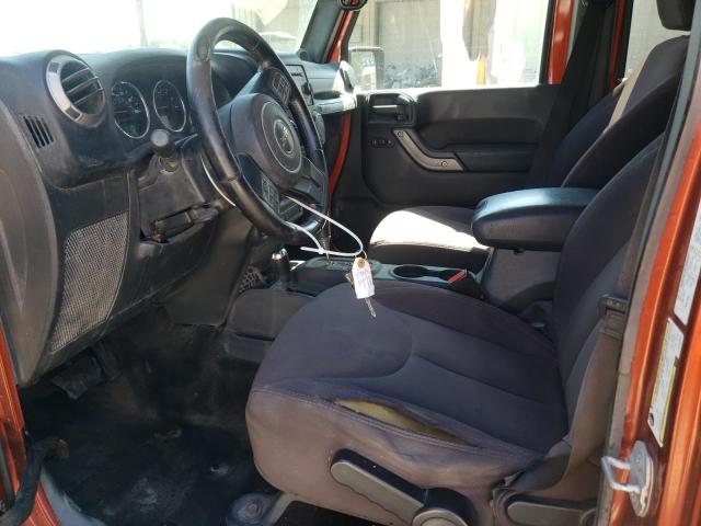 1C4BJWDG1EL264415 - 2014 JEEP WRANGLER U SPORT ORANGE photo 7