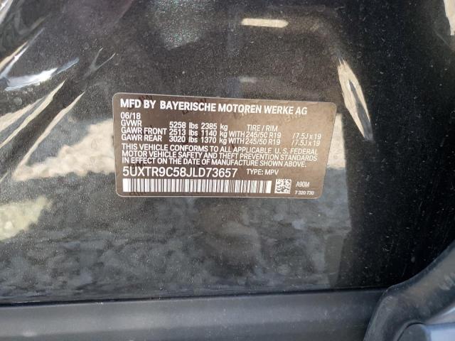 5UXTR9C58JLD73657 - 2018 BMW X3 XDRIVE30I 黑色 照片 14