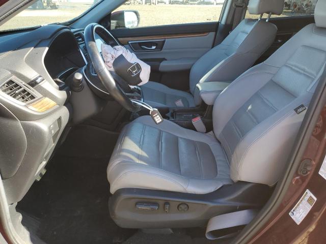 7FARW1H85JE012934 - 2018 HONDA CR-V EXL BURGUNDY photo 7