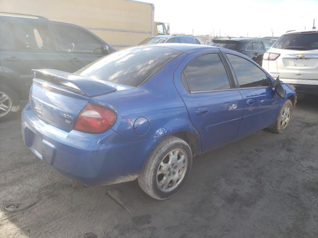 1B3ES56C65D125875 - 2005 DODGE NEON SXT BLUE photo 3