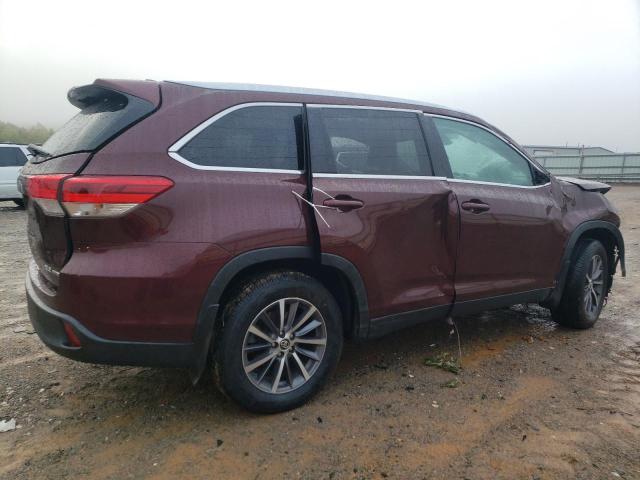 5TDJZRFH9KS992098 - 2019 TOYOTA HIGHLANDER SE MAROON photo 3