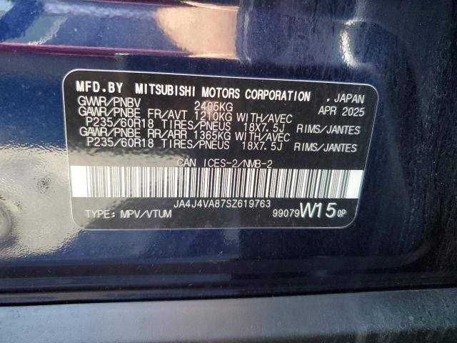 JA4J4VA87SZ619763 - 2025 MITSUBISHI OUTLANDER SE BLUE photo 14