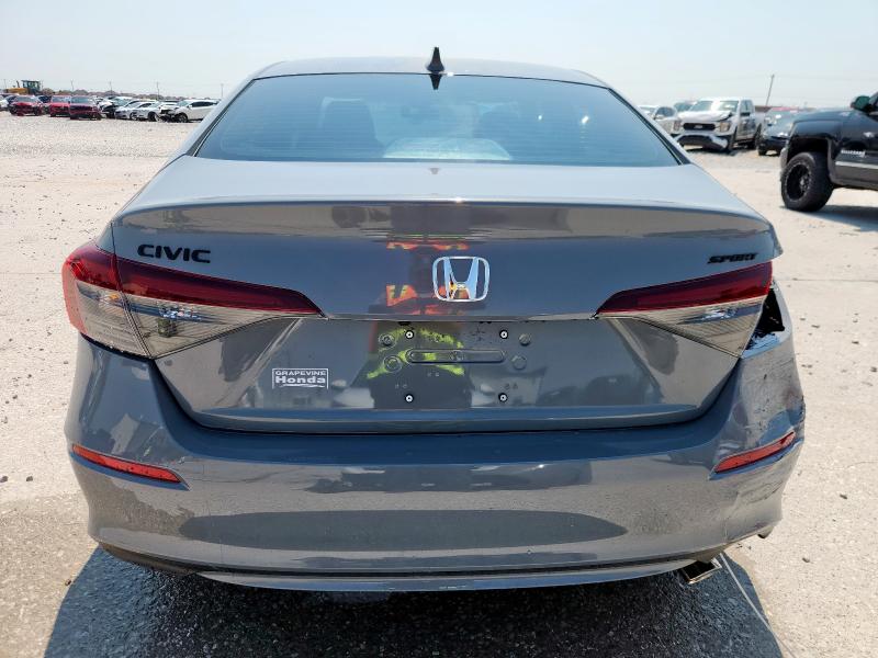 2HGFE2F5XTH500355 - 2026 HONDA CIVIC SPORT CHARCOAL photo 6
