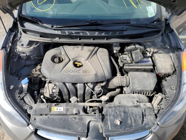 5NPDH4AE3DH393402 - 2013 HYUNDAI ELANTRA GLS SILVER photo 11