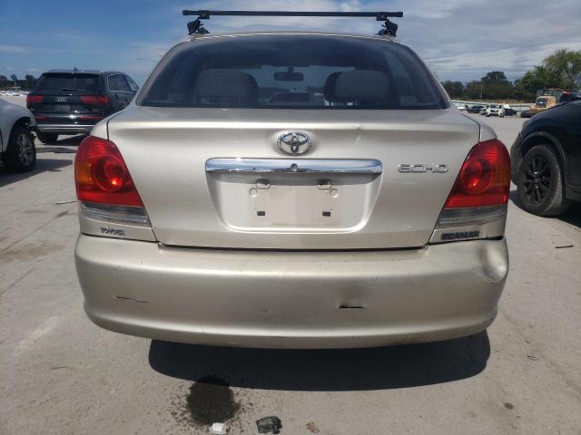 JTDBT123X50351793 - 2005 TOYOTA ECHO TAN photo 6