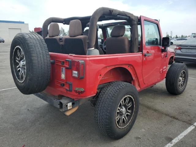 1J4AA2D13BL605173 - 2011 JEEP WRANGLER SPORT RED photo 3