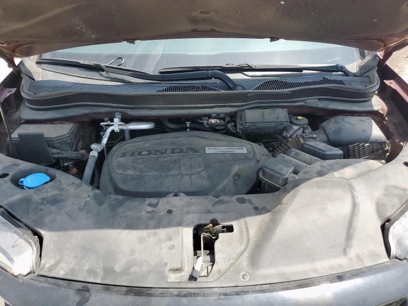 5FNYF8H57LB014709 - 2020 HONDA PASSPORT EXL MAROON photo 12