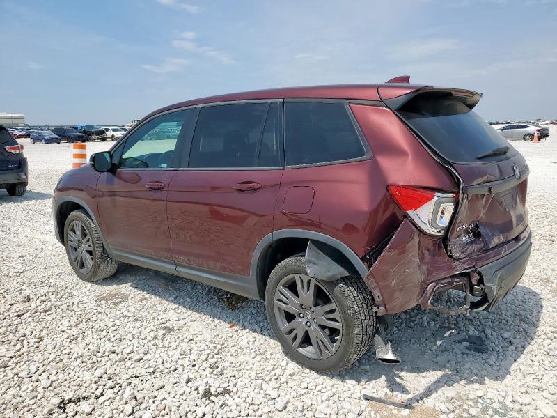 5FNYF8H57LB014709 - 2020 HONDA PASSPORT EXL MAROON photo 2