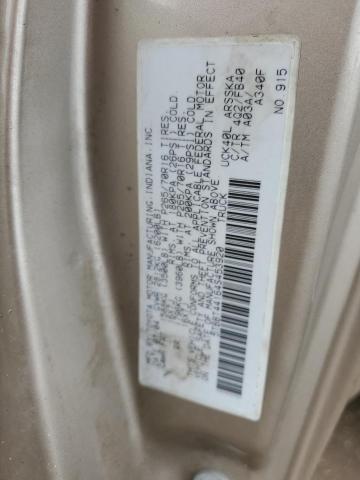 5TBBT44164S453920 - 2004 TOYOTA TUNDRA ACCESS CAB SR5 TAN photo 12