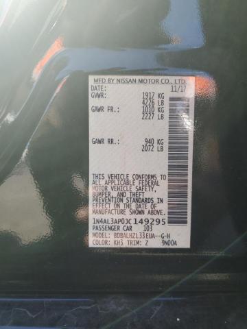 1N4AL3AP0JC149295 - 2018 NISSAN ALTIMA 2.5 Қара фото 12