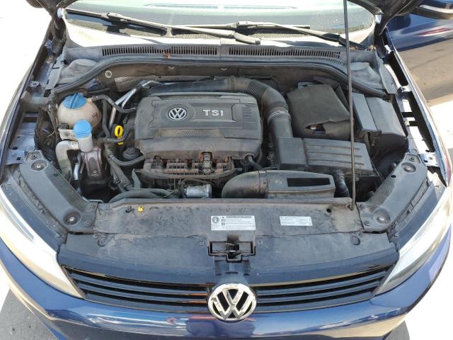 3VWD17AJ6EM417915 - 2014 VOLKSWAGEN JETTA SE BLUE photo 11