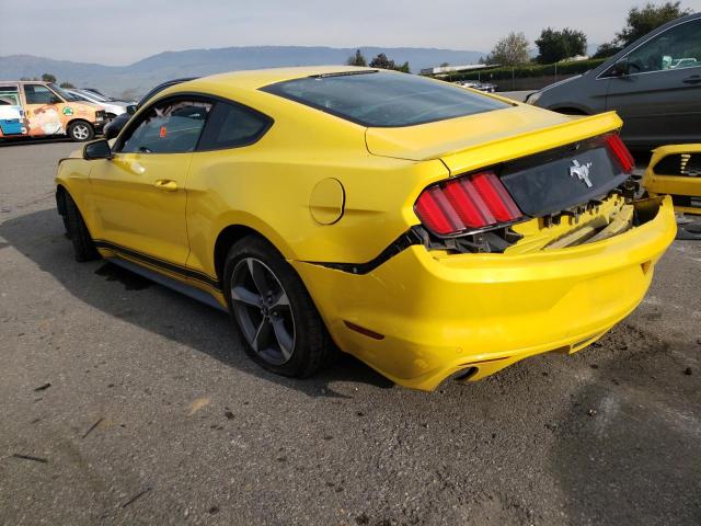 1FA6P8AM8G5212010 - 2016 FORD MUSTANG YELLOW photo 2