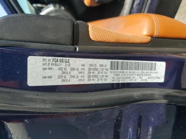 1C4RJFDJXJC299443 - 2018 JEEP GRAND CHER SRT-8 BLUE photo 14