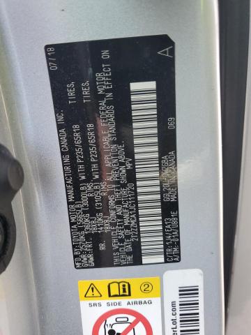 2T2ZZMCA1JC111720 - 2018 LEXUS RX 350 BASE فضي صورة 13