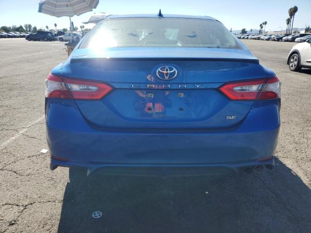 4T1B11HK6KU214449 - 2019 TOYOTA CAMRY L BLUE photo 6