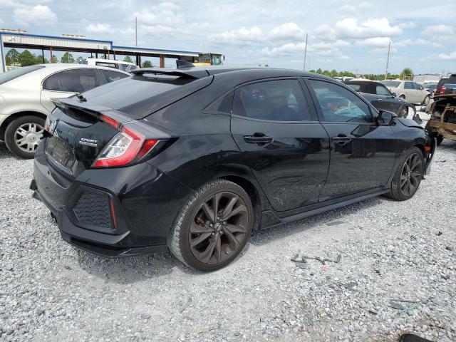SHHFK7H95JU209056 - 2018 HONDA CIVIC SPORT TOURING Черный фото 3