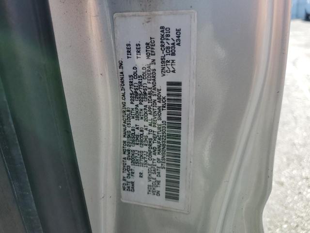 5TESN92N83Z250310 - 2003 TOYOTA TACOMA XTRACAB PRERUNNER Plata foto 12