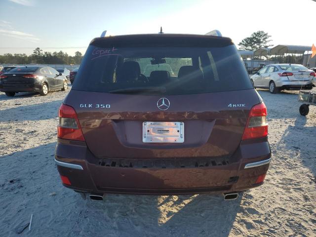 WDCGG8HB5AF327792 - 2010 MERCEDES-BENZ GLK 350 4MATIC MAROON photo 6