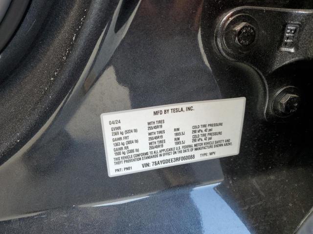 7SAYGDEE3RF060088 - 2024 TESLA MODEL Y Boz foto 12