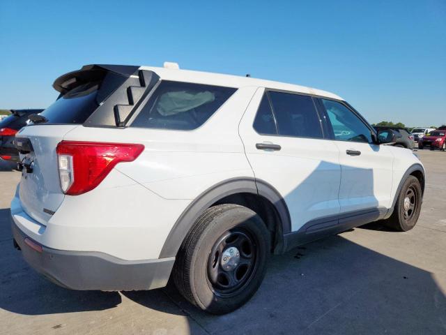 1FM5K8AC5MNA02726 - 2021 FORD EXPLORER POLICE INTERCEPTOR WHITE photo 3