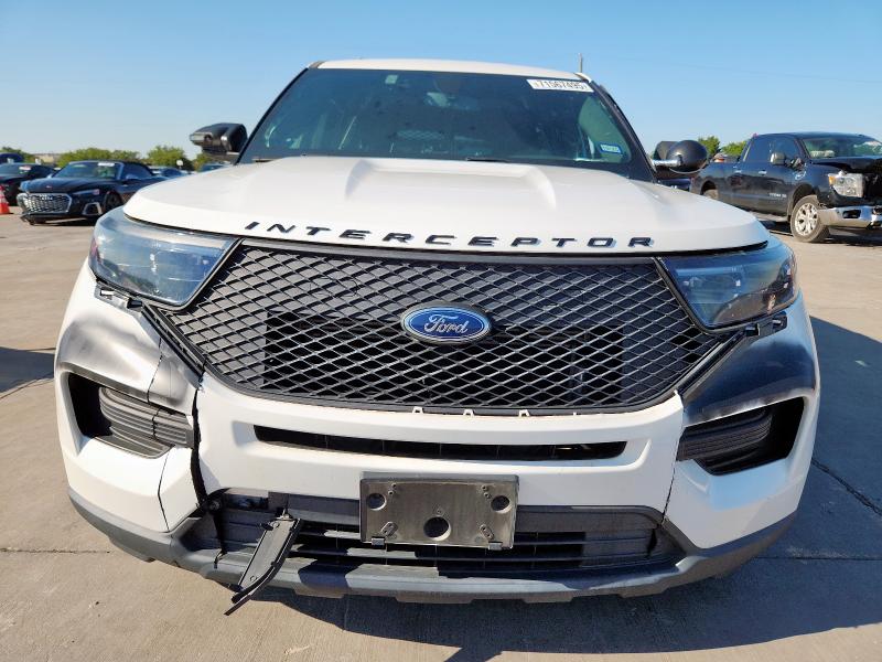 1FM5K8AC5MNA02726 - 2021 FORD EXPLORER POLICE INTERCEPTOR WHITE photo 5