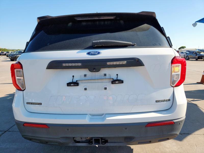 1FM5K8AC5MNA02726 - 2021 FORD EXPLORER POLICE INTERCEPTOR WHITE photo 6