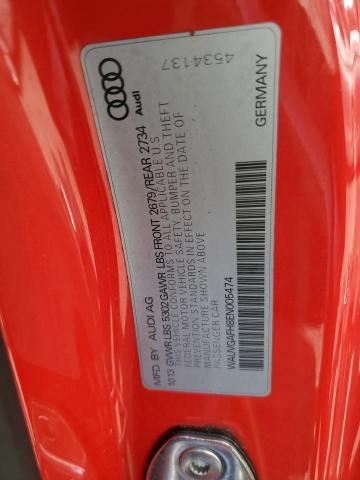 WAUVGAFH8EN005474 - 2014 AUDI S5 PRESTIGE Czerwony zdjęcie 12