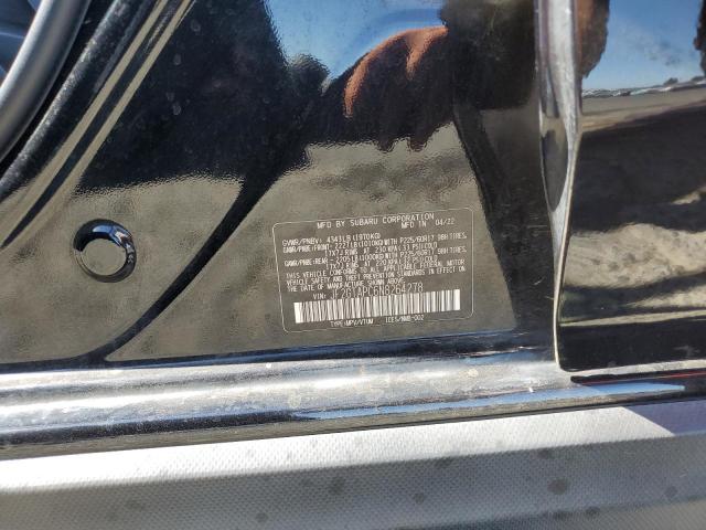 JF2GTAPC6N8264278 - 2022 SUBARU CROSSTREK PREMIUM Noir photo 12