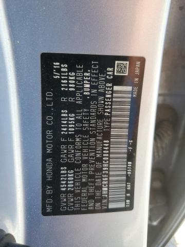 JHMCR6F39HC000448 - 2017 HONDA ACCORD HYBRID Mavi fotoğraf 13