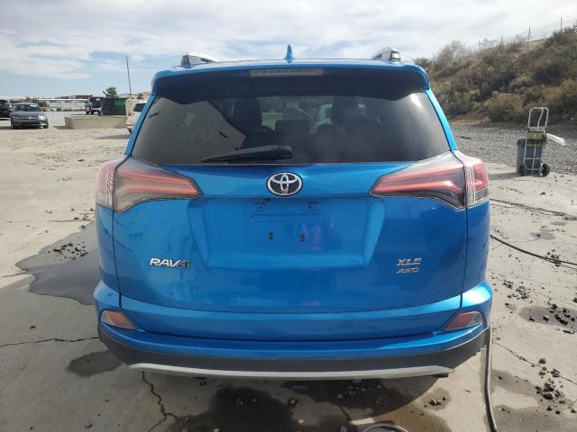 2T3RFREV7GW433335 - 2016 TOYOTA RAV4 XLE BLUE photo 6