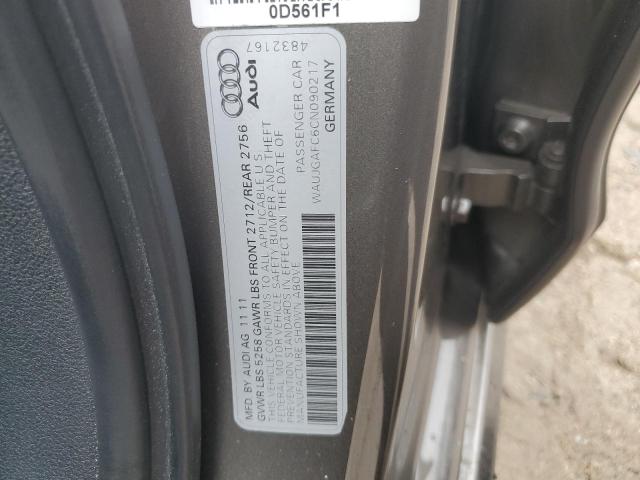 WAUJGAFC6CN090217 - 2012 AUDI A6 PRESTIGE ნაცრისფერი ფოტო 12