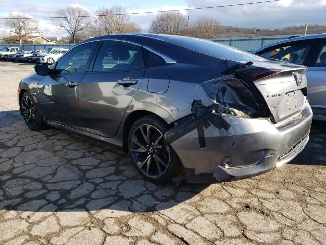 2HGFC2F8XKH563390 - 2019 HONDA CIVIC SPORT GRAY photo 2