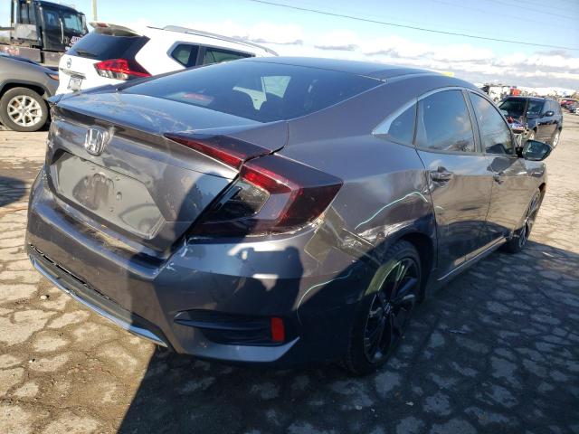 2HGFC2F8XKH563390 - 2019 HONDA CIVIC SPORT GRAY photo 3