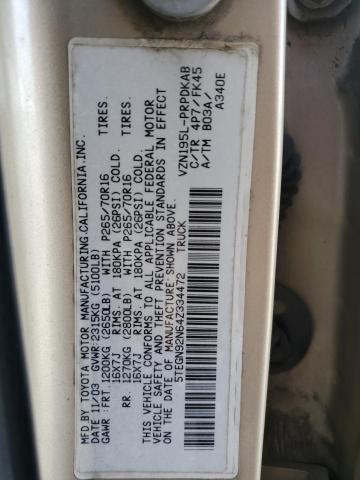 5TEGN92N64Z334472 - 2004 TOYOTA TACOMA DOUBLE CAB PRERUNNER TAN photo 12
