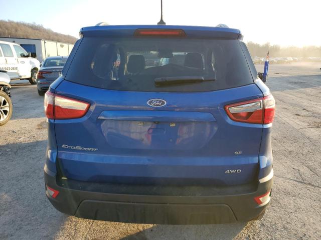 MAJ6S3GL6KC269276 - 2019 FORD ECOSPORT SE BLUE photo 6