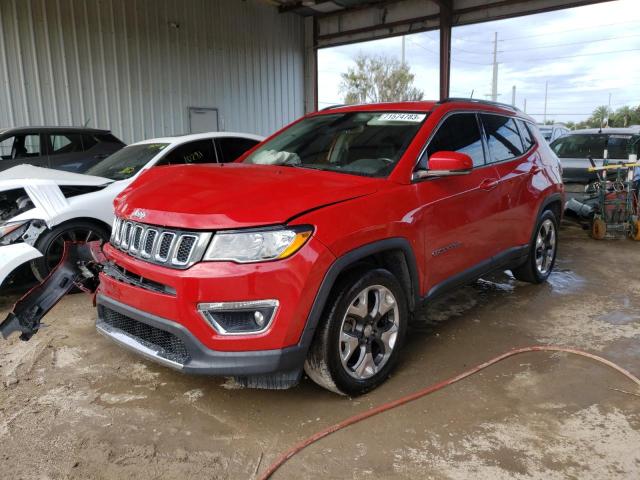 3C4NJCCB7KT819322 - 2019 JEEP COMPASS LIMITED RED photo 1