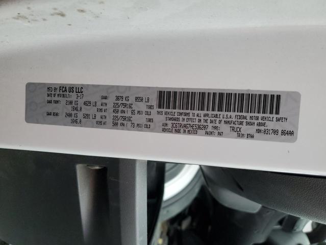 3C6TRVAG7HE536207 - 2017 RAM PROMASTER 1500 STANDARD Білий фото 13