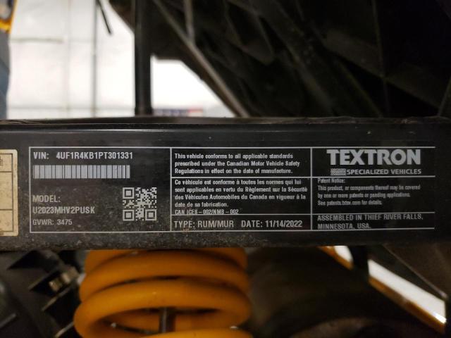 4UF1R4KB1PT301331 - 2023 ARCTIC CAT PROWLER EPS Желтый фото 10