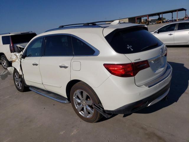 5FRYD3H80FB009082 - 2015 ACURA MDX ADVANCE WHITE photo 2