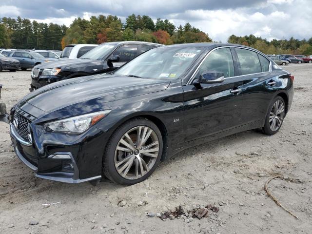 JN1EV7AR9JM436968 - 2018 INFINITI Q50 LUXE BLACK photo 1