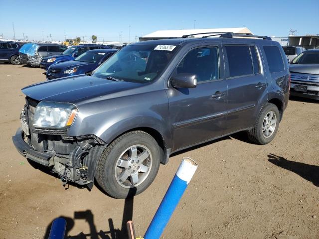 5FNYF4H96AB021904 - 2010 HONDA PILOT TOURING GRAY photo 1