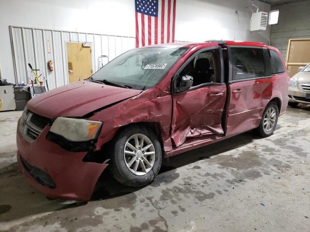 2C4RDGCG6DR790932 - 2013 DODGE GRAND CARA SXT RED photo 1